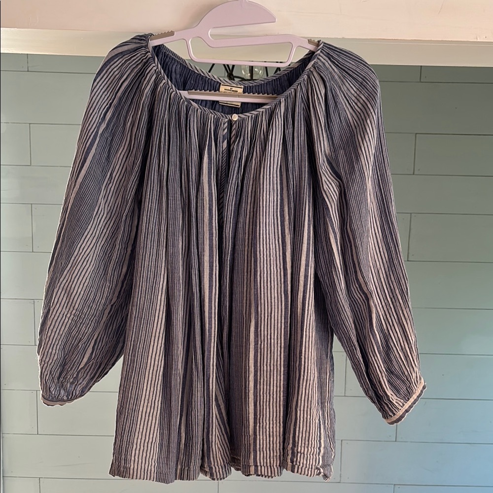 By Malene Birger Blue‎ Striped Top